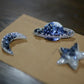 Planet & Moon & Star Brooch
