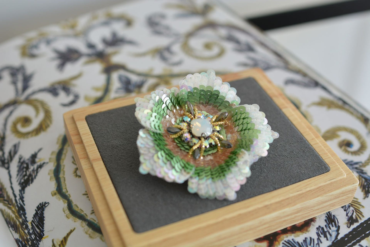 Japanese  Anemone Brooch & Hair Clips