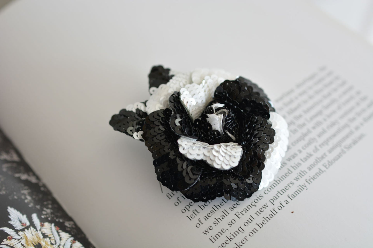 Camellia Flower Brooch Pin & Hair Clips