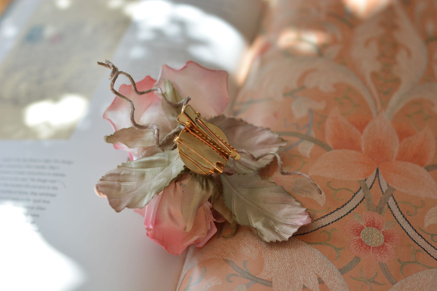Rose Brooch & Hair Clips