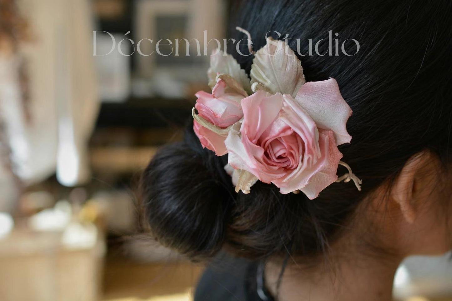 Rose Brooch & Hair Clips