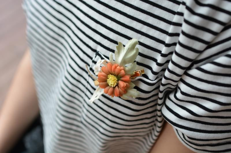 Daisy Flower Hair Clips & Brooch