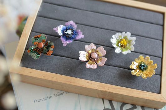 Colourful Bloom Rings