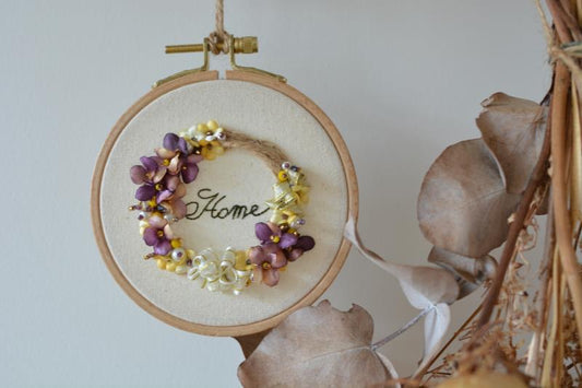 Flower Wreath Decoration & Earrings